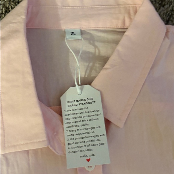 Light Pink Button-Up Shirt - Picture 2 of 4